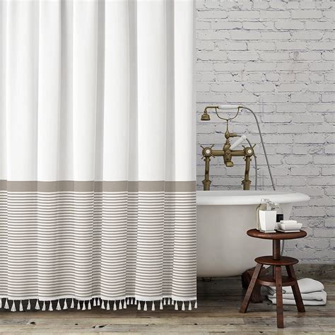 shower curtain brown and white|wayfair brown and white shower curtains.